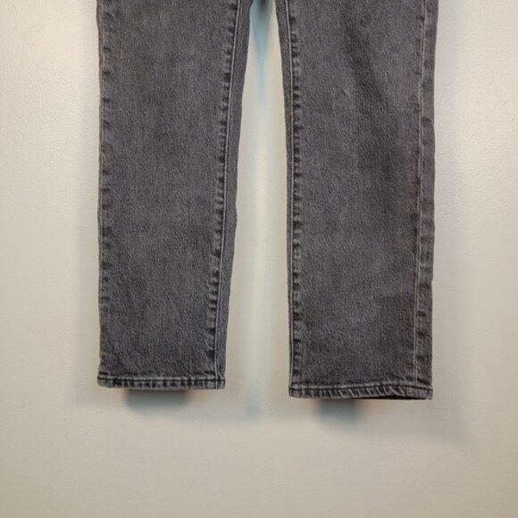 Madewell Straight Leg Maternity Jeans Perfect Vintage Side Panel Black Size 25 - Picture 8 of 13